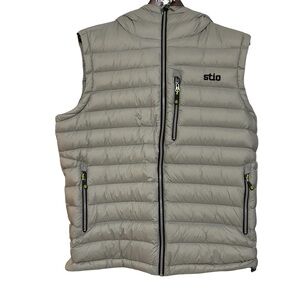 Stio Light Gray Quilted Vest
